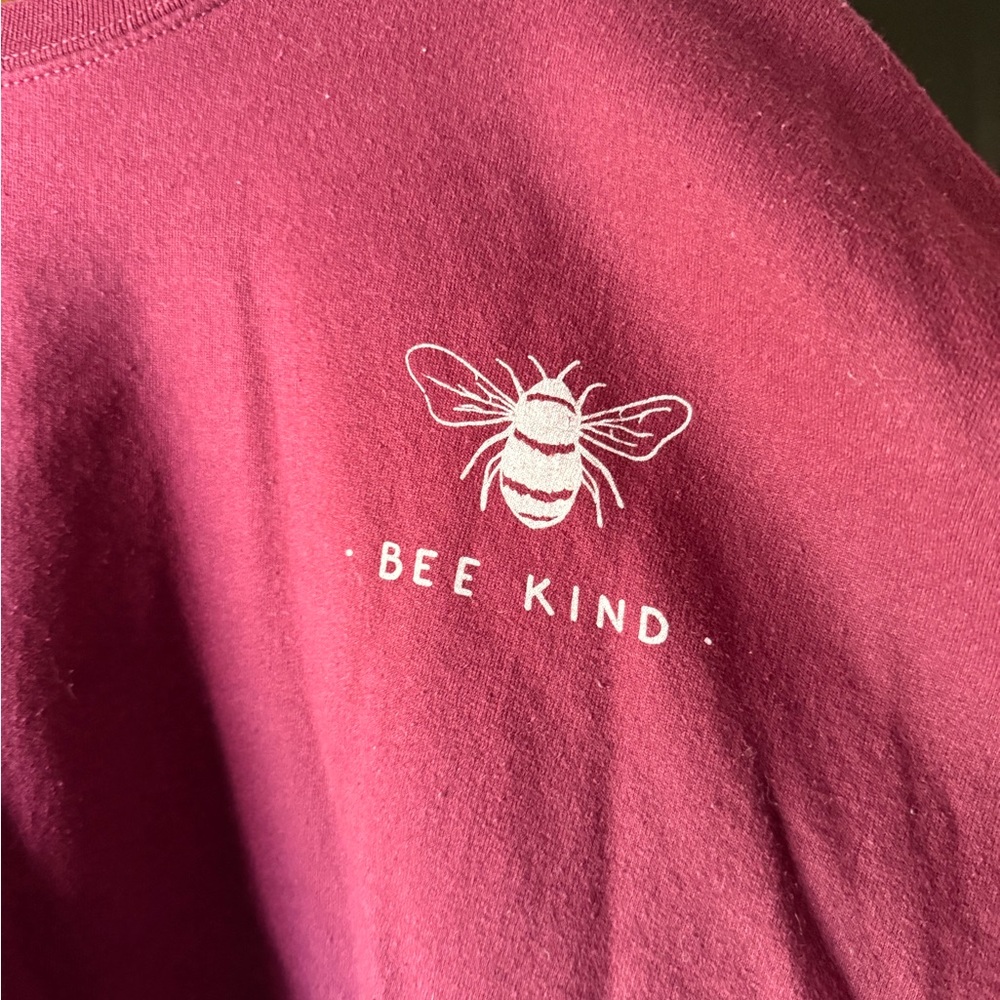 Bee Kind sweatshirt - Maroon